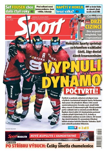 Obálka e-magazínu Sport 15.2.2025