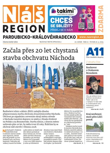 Obálka e-magazínu Náš Region - Pardubicko/Královéhradecko 12/2025