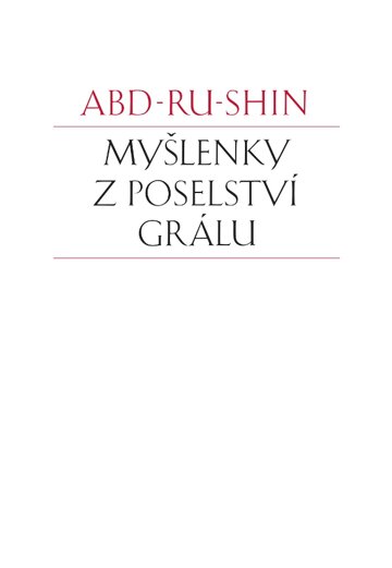 Obálka knihy Myšlenky z Poselství Grálu