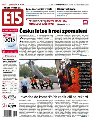 Obálka e-magazínu E15 5.1.2015