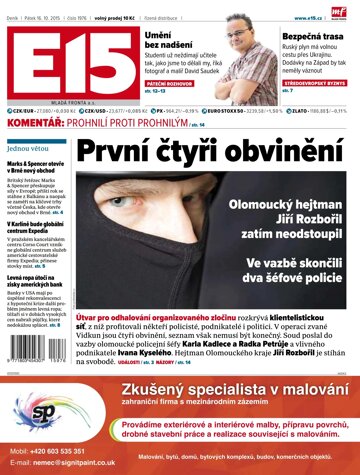 Obálka e-magazínu E15 16.10.2015