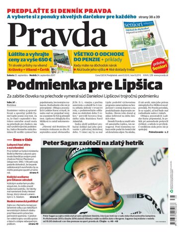 Obálka e-magazínu Pravda 23.9.2017