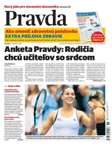 Obálka e-magazínu Pravda 3.9.2018