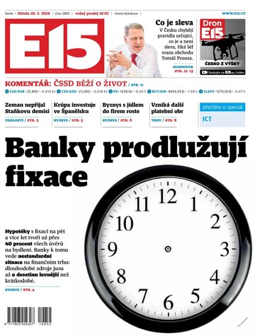 Obálka e-magazínu E15 29.5.2019