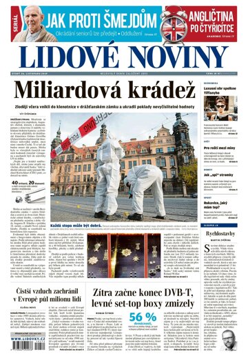 Obálka e-magazínu Lidové noviny 26.11.2019