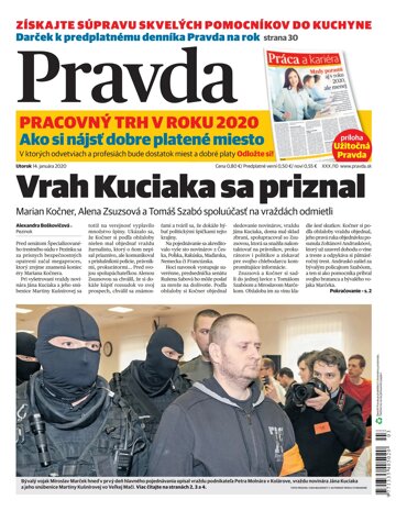 Obálka e-magazínu Pravda 14. 1. 2020