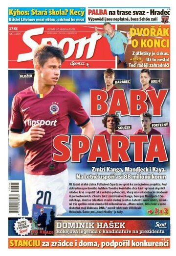 Obálka e-magazínu Sport 22.4.2020