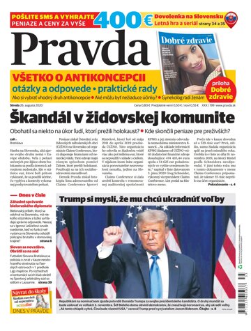 Obálka e-magazínu Pravda 26. 8. 2020