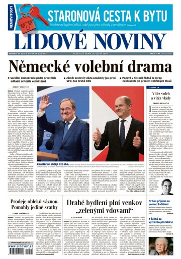 Obálka e-magazínu Lidové noviny 27.9.2021