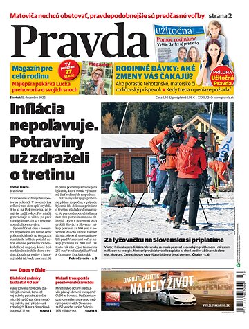 Obálka e-magazínu Pravda 15. 12. 2022