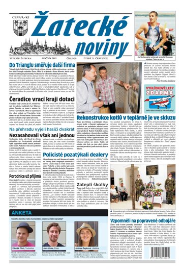 Obálka e-magazínu Žatecké noviny 29/2015