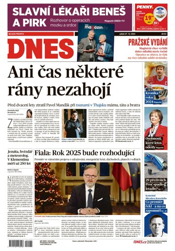 Obálka e-magazínu MF Dnes 27.12.2024