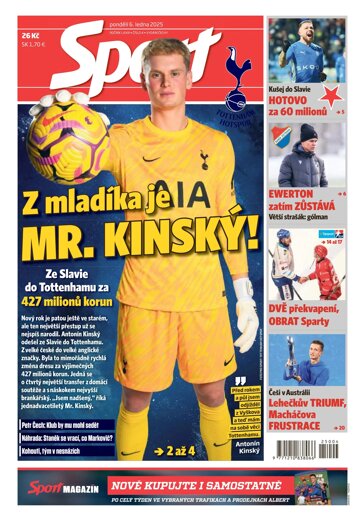 Obálka e-magazínu Sport 6.1.2025