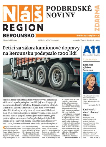 Obálka e-magazínu Náš Region - Berounsko 10/2025