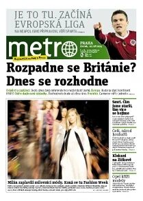 Obálka e-magazínu deník METRO 18.9.2014