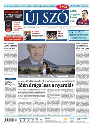 Obálka e-magazínu Új Szó 17.3.2015