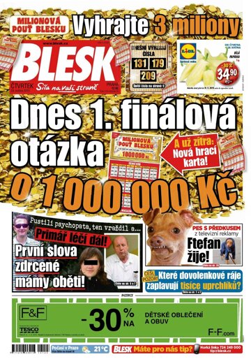 Obálka e-magazínu Blesk 28.5.2015