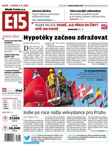 Obálka e-magazínu E15 2.9.2015