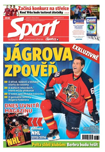 Obálka e-magazínu Sport 9.10.2015