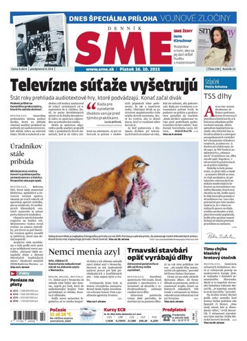 Obálka e-magazínu SME 16.10.2015