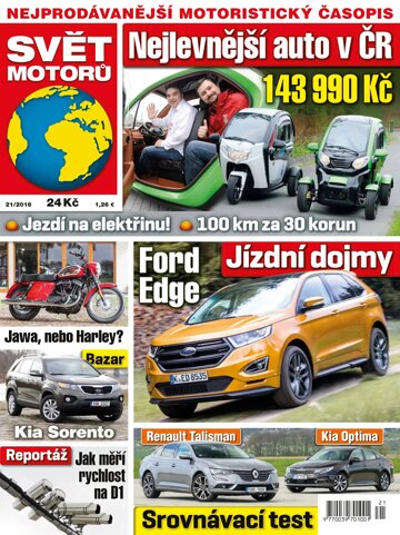 Obálka e-magazínu Svět motorů 23.5.2016