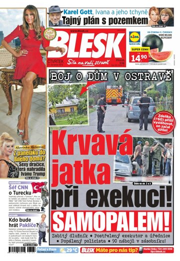 Obálka e-magazínu Blesk 21.7.2016