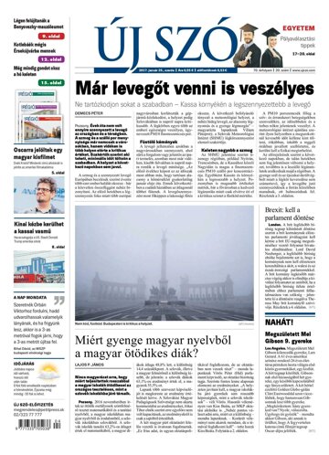 Obálka e-magazínu Új Szó 25.1.2017