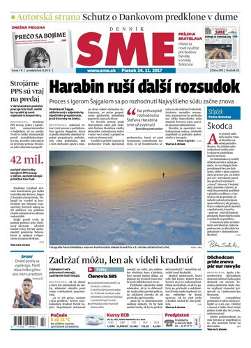 Obálka e-magazínu SME 24.11.2017