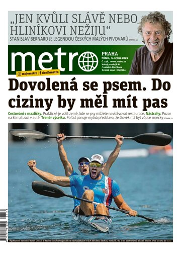 Obálka e-magazínu deník METRO 6.8.2021