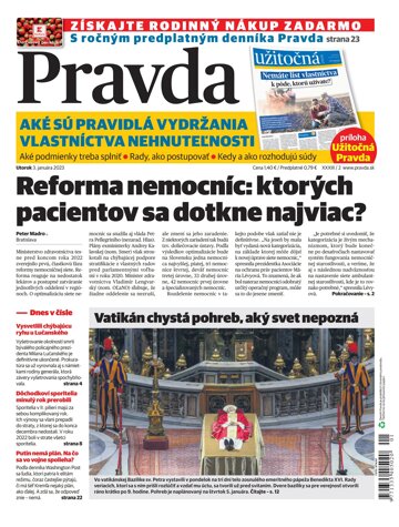 Obálka e-magazínu Pravda 3. 1. 2023