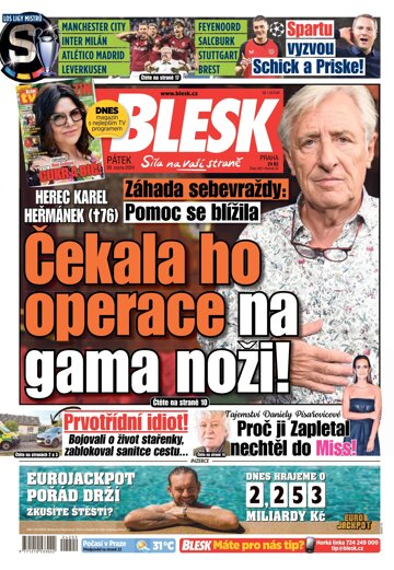 Obálka e-magazínu Blesk 30.8.2024