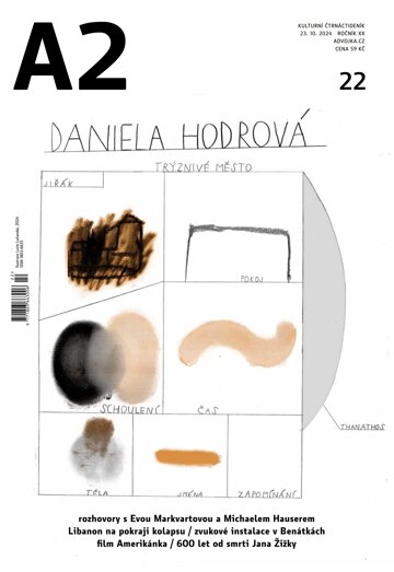 Obálka e-magazínu A2 – Daniela Hodrová – 22/2024