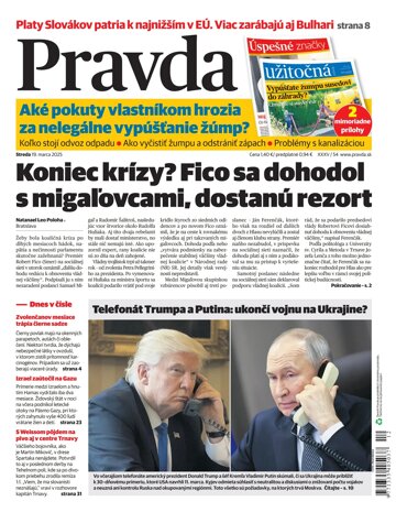 Obálka e-magazínu Pravda 19. 3. 2025