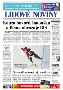 Obálka e-magazínu Lidové noviny 4.2.2014