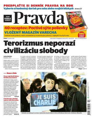 Obálka e-magazínu Pravda 9.1.2015