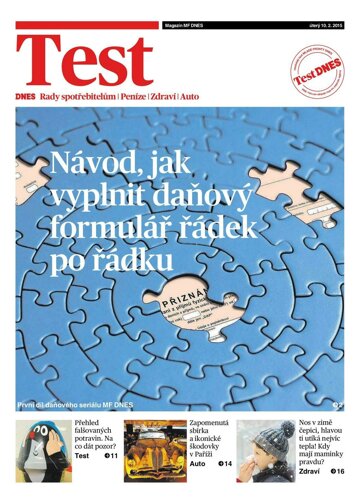 Obálka e-magazínu Magazín TEST DNES - 10.2.2015