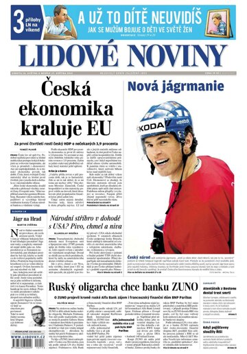 Obálka e-magazínu Lidové noviny 16.5.2015