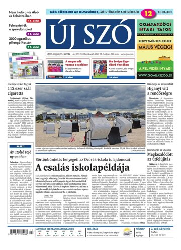 Obálka e-magazínu Új Szó 27.5.2015