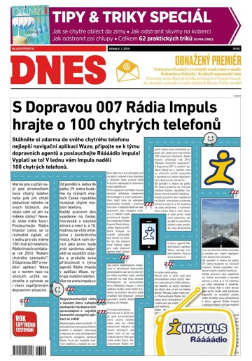 Obálka e-magazínu MF Dnes 6.1.2016