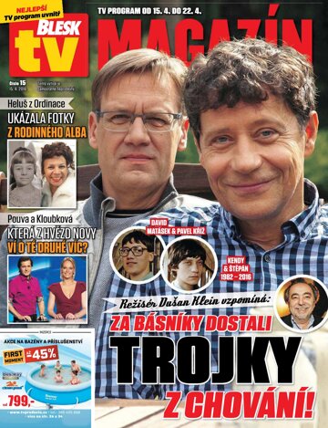 Obálka e-magazínu Blesk Tv magazín - 15.4.2016