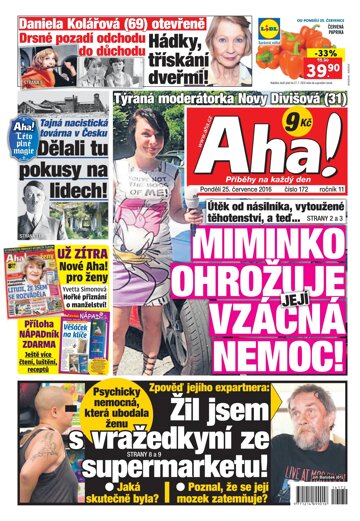 Obálka e-magazínu AHA! 25.7.2016