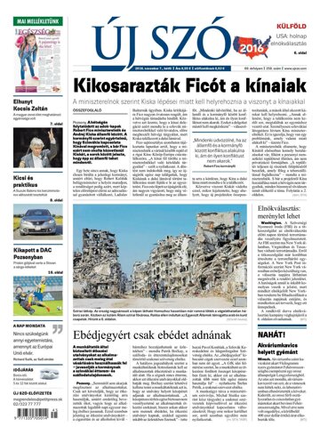 Obálka e-magazínu Új Szó 7.11.2016