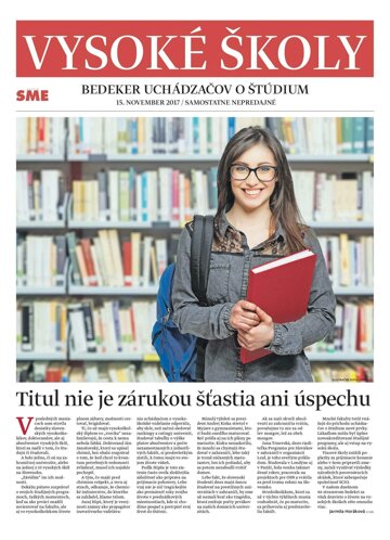 Obálka e-magazínu SME Vysoké Školy 15/11/2017