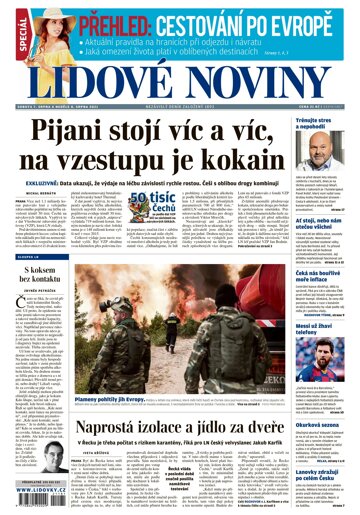 Obálka e-magazínu Lidové noviny 7.8.2021