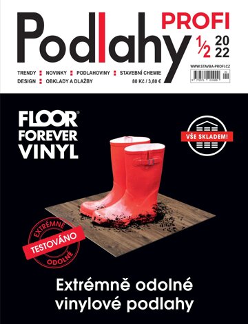 Obálka e-magazínu PODLAHY Profi 1-2/2022