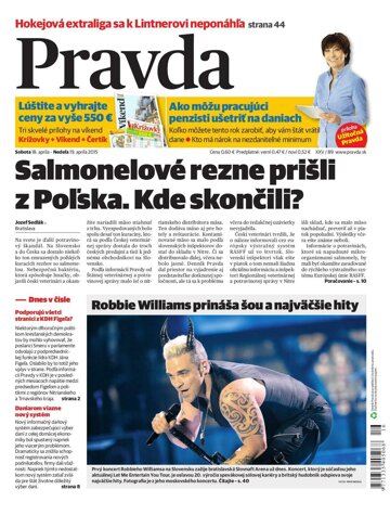 Obálka e-magazínu Pravda 18.4.2015