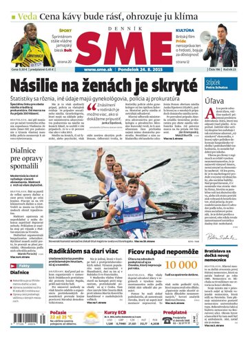 Obálka e-magazínu SME 24.8.2015