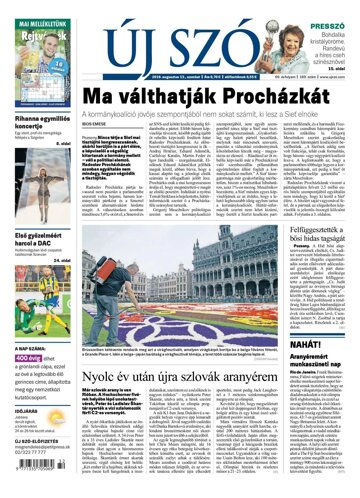 Obálka e-magazínu Új Szó 13.8.2016