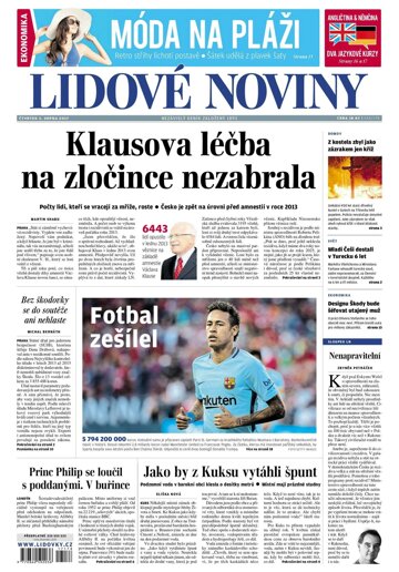 Obálka e-magazínu Lidové noviny 3.8.2017