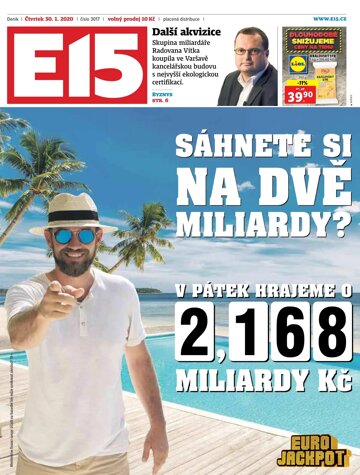 Obálka e-magazínu E15 30.1.2020